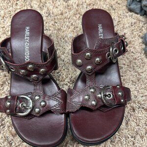 Harley- Davisdon Wedge Sandals